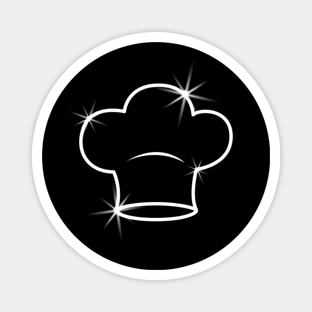 Chef Hat Silhouette Magnet by samshirts